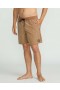 Men Center Elastic Waist Trunks - Coconut Shell | Volcom Boardshorts & Trunks