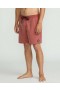 Men Center Elastic Waist Trunks - Mahogany | Volcom Boardshorts & Trunks