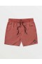 Men Center Elastic Waist Trunks - Mahogany | Volcom Boardshorts & Trunks