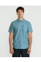 Men Veeco Oxford Short Sleeve Shirt - Used Blue | Volcom Shirts & Flannels