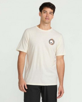 Men Arched Short Sleeve Tee - Off White Heather | Volcom T-Shirts & Tanks