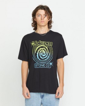 Men Deep Trance Short Sleeve Tee - Washed Black Heather | Volcom T-Shirts & Tanks