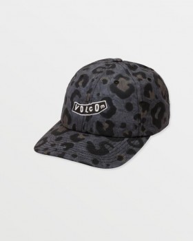 Men Featured Artist Seth Conboy Adjustable Hat - Asphalt Black | Volcom Hats