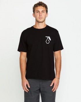 Men Reelin Short Sleeve Tee - Black | Volcom T-Shirts & Tanks