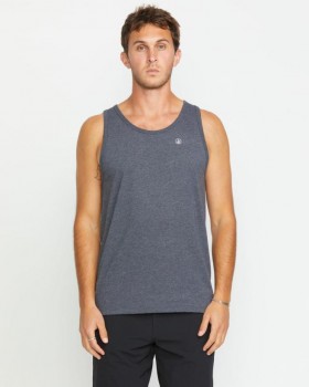 Men Solid Heather Tank - Dark Black Heather | Volcom T-Shirts & Tanks