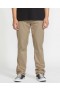  Calças masculinas Frickin Modern Stretch - Cáqui | Calças Volcom