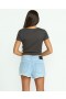  Shorts jeans femininos 1991 Stoned Denim - Azul Drift | Shorts Volcom