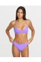  Top de biquíni cropped sem costura feminino Simply Seamless - Purple Passion | Volcom Swim
