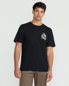 Camiseta masculina de manga curta Dropped This - Preto Antigo | Camisetas e regatas Volcom