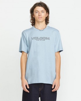  Camiseta masculina Newro de manga curta - Azul Carolina | Camisetas e regatas Volcom