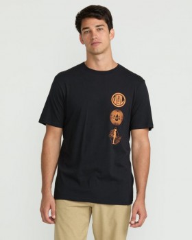 Maglietta a maniche corte da uomo Distance - Nero antico | T-shirt e canotte Volcom