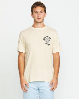  Maglietta a maniche corte Gatornation da uomo - Bianco sporco e mélange | T-shirt e canotte Volcom