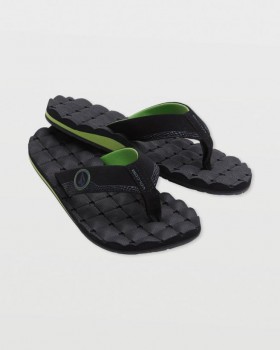  Sandali reclinabili da uomo - Nero Verde | Sandali Volcom