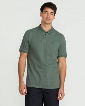  Maglietta a maniche corte da uomo Sitestone Polo - Oliva chiaro | T-shirt e canotte Volcom