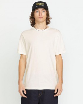  Maglietta a maniche corte da uomo Solid - Bianco sporco | T-shirt e canotte Volcom