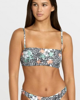  Reggiseno bikini a fascia tubolare Sol Rebel da donna - Bianco stella | Bikini Volcom