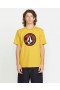 メンズ クリスプ ストーンフィル 半袖Tシャツ - シーディーイエロー | Volcom Tシャツ＆タンクトップ
