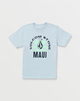 メンズ クレイムド マウイ 半袖Tシャツ - カロライナブルー | Volcom Tシャツ＆タンクトップ