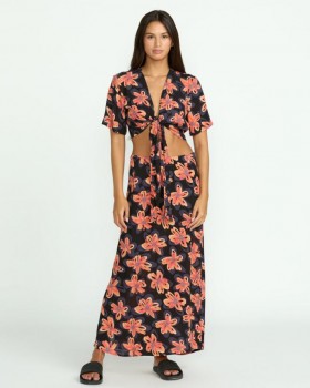 レディース ディープ トロピックス スカート - ブラック | Volcom ボトムス