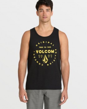  Herre Mortis Tank – Svart | Volcom T-skjorter og tanktopper