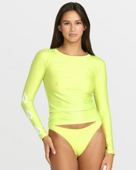  Volcom Rashguards Simply Core langermet t-skjorte til dame