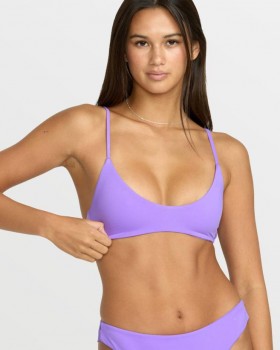  Volcom Bikinis – Sømløs Bikinioverdel for Kvinner – Purple Passion