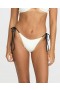  Damskie figi od bikini z wiązaniem po bokach V Baby – Star White | Volcom Bikinis