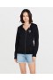  Damska bluza z kapturem Volcom Sealed – czarna | Bluzy z kapturem i swetry Volcom