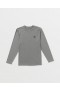  Pánske tričko s dlhým rukávom a oválnym tréningom - Heather Grey | Volcom Rashguards