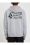  Pánska mikina s kapucňou Volcom Workwear Pullover - Heather Grey | Mikiny a svetre Volcom