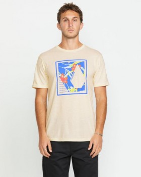 Pánske tričko s krátkym rukávom Sprayz - Off White Heather | Tričká a tielka Volcom