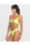  Volcom Swim Simply Seamless Bikini Top för kvinnor - Island Green