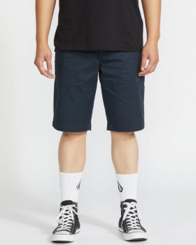  Volcom Shorts Herr Frickin Modern Stretch - Mörkblå