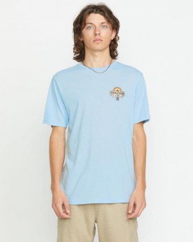  Herr Sure Thing Kortärmad T-shirt - Carolina Blue Heather | Volcom T-shirts & Linnen