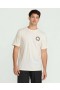  Camiseta de manga corta con cuello arqueado para hombre - Blanco roto jaspeado | Camisetas y camisetas de tirantes Volcom