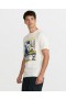  Camiseta de manga corta para hombre, color blanco hueso | Camisetas y camisetas sin mangas Volcom