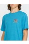  Camiseta de manga corta con estampado de ojos para hombre - Azul bahía jaspeado | Camisetas y camisetas sin mangas Volcom