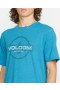 Camiseta de manga corta Men Line Service - Azul bahía jaspeado | Camisetas y camisetas sin mangas Volcom