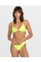  Top de bikini sin costuras con escote en V para mujer - Verde isla | Volcom Swim