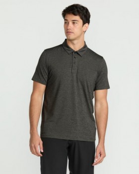 Polo Hazard Pro de manga corta para hombre - Gris peltre | Camisetas y camisetas sin mangas Volcom