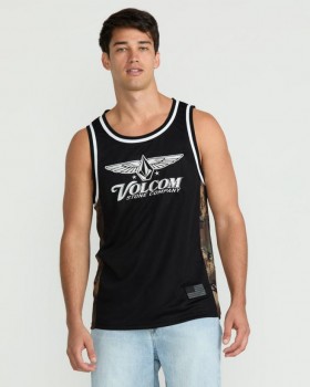  Camiseta de tirantes Ludstone para hombre - Negra | Camisetas y camisetas de tirantes Volcom