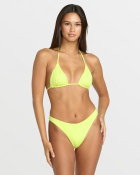  Dámské bezešvé bikiny Volcom Simply Seamless Tiny - Island Green |