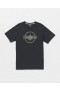  Herre Line Service Kortærmet T-shirt - Vasket Sort Heather | Volcom T-shirts & Tanktops