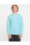 Herre Oval Track Løs Langærmet Surf T-shirt - Resin Blå | Volcom Rashguards