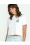 Volcom Dial Crop T-shirt til kvinder - Hvid | Volcom T-shirts og tanktops