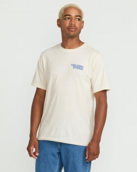  Herre Migrane Kortærmet T-shirt - Off White Heather | Volcom T-shirts & Tanktops