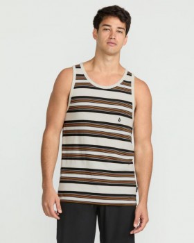  Herre Parotisk Tanktop - Off White | Volcom T-shirts & Tanktops