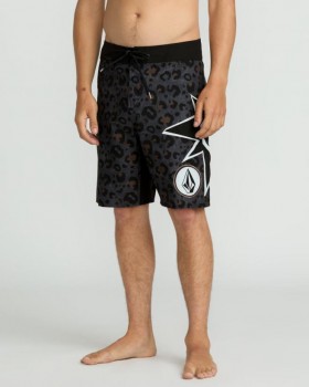  Herre St4R G4Zer Mod - Asfalt Sort | Volcom Boardshorts & Trunks