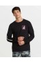  Heren 1St Boarding Co T-shirt met lange mouwen - Zwart | Volcom Shirts & Flanels