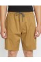  Frickin Shorts met elastische taille voor heren - Donkerkaki | Volcom Shorts